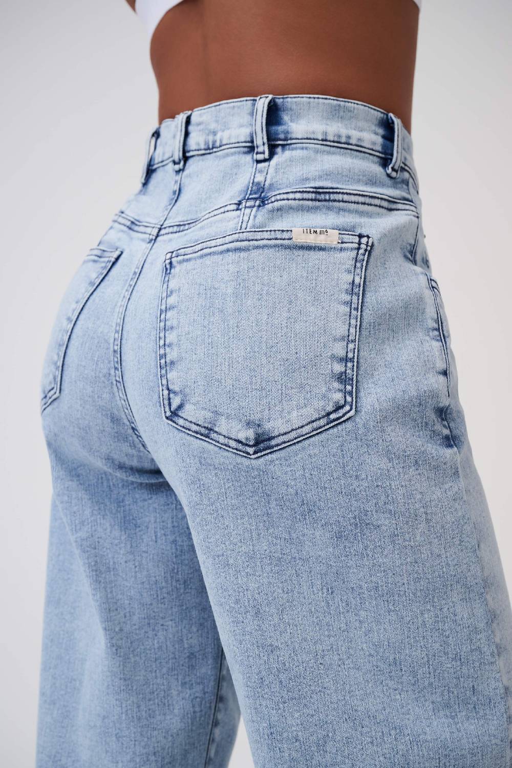 Item M6 Relaxed Denim High Rise Pants Hotsell
