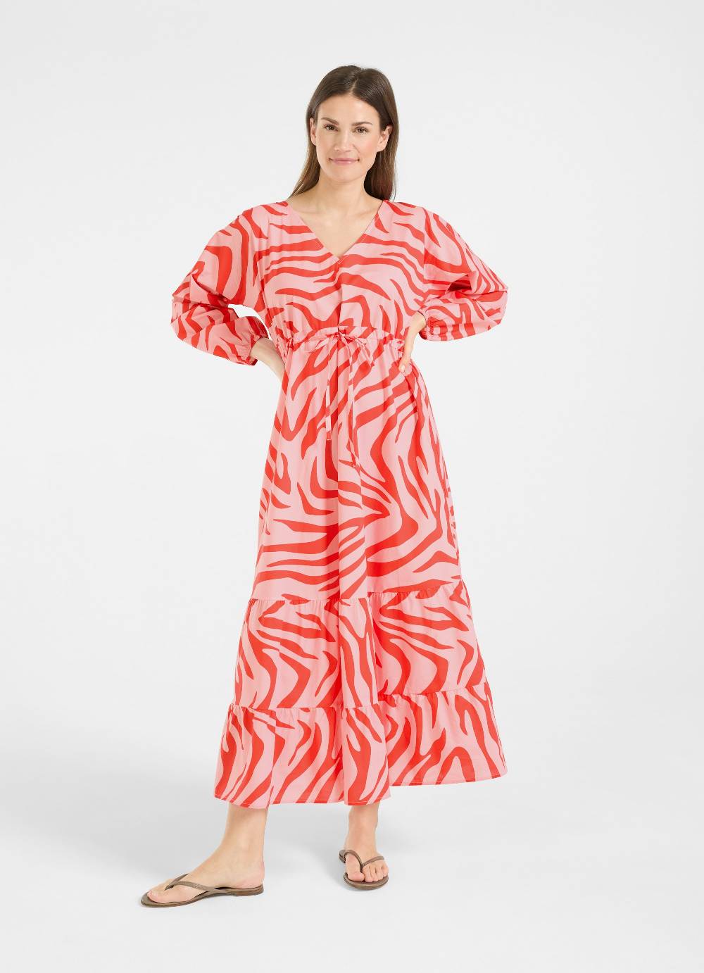 Juvia Popeline - Maxi Kleid Blitzverkäufe