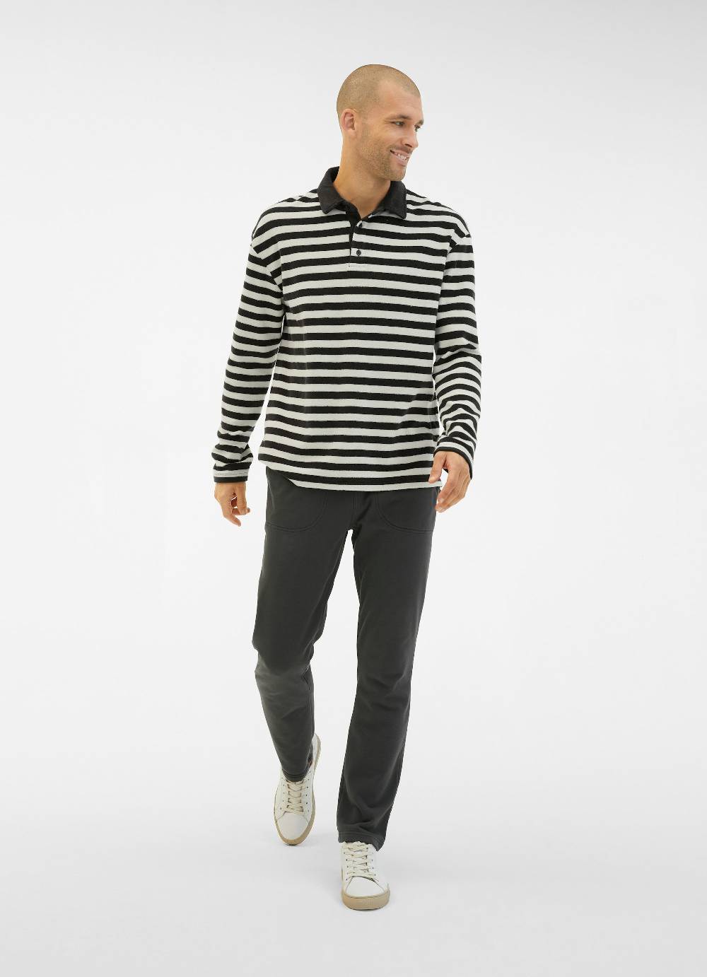 Juvia Frottee Polo - Longsleeve Günstig kaufen