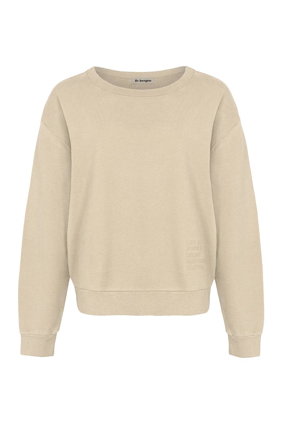 Liv Bergen Sweater Organic in gray mom Online Outlet