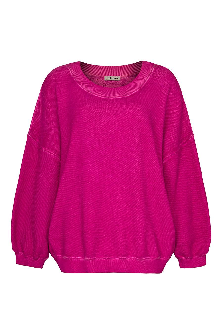 Liv Bergen Oversized Sweater Liv in neon pink Tiefpreis