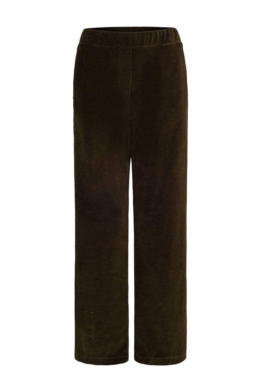 Liv Bergen Hose Velvet in olive Letzte 3 Tage