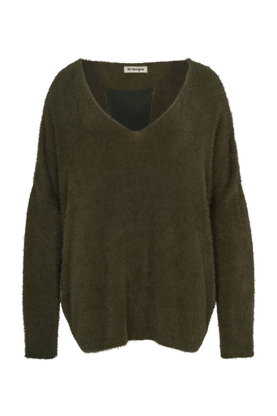 Liv Bergen Sweater HI knit in olive JETZT KAUFEN