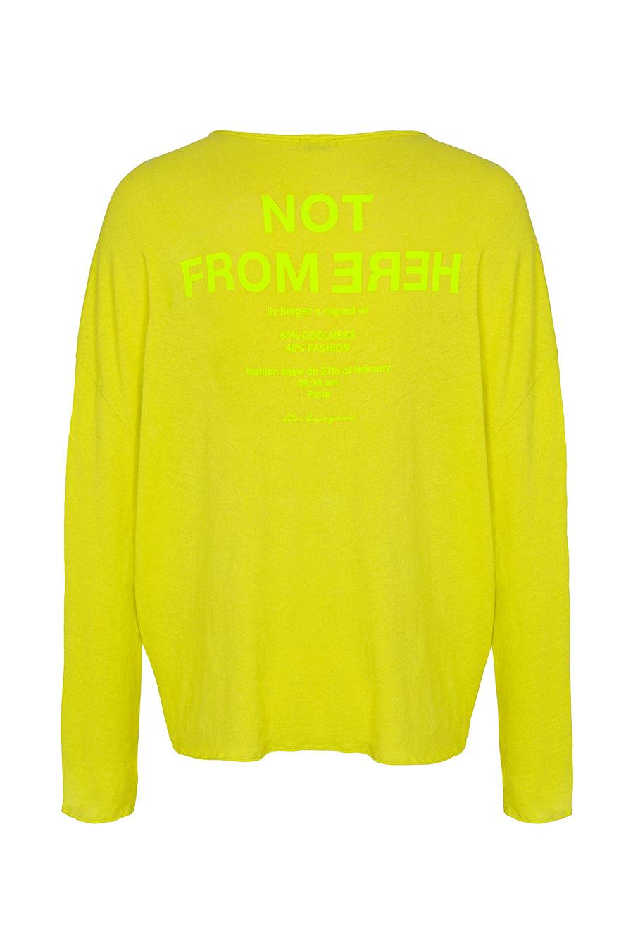 Liv Bergen Shirt Not in neon yellow Bis zu 60% Rabatt