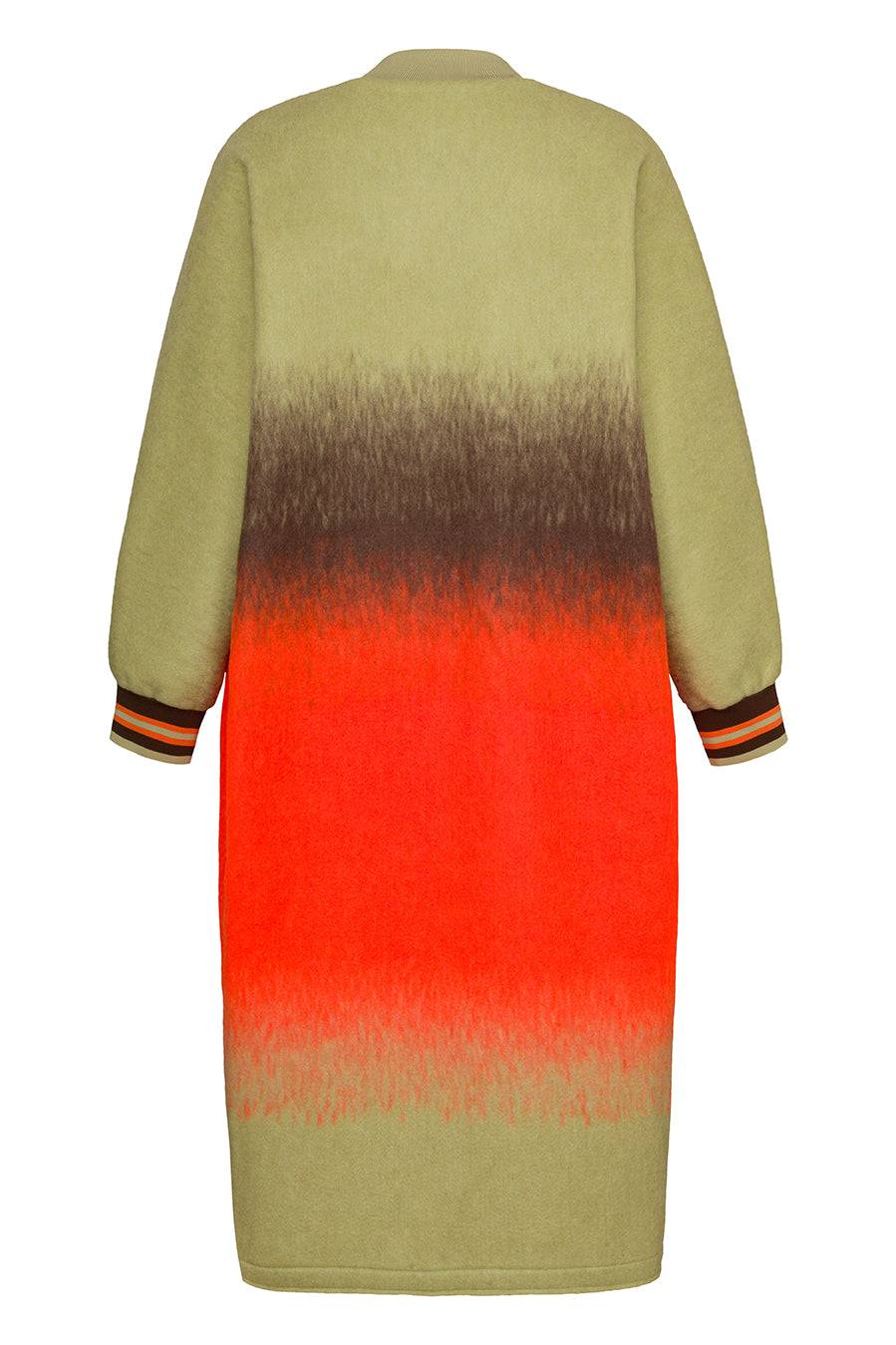 Liv Bergen Mantel Colored in green/orange Vierteljährliche Förderung