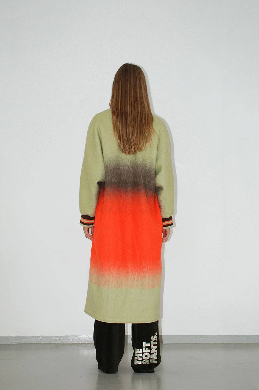 Liv Bergen Mantel Colored in green/orange Vierteljährliche Förderung