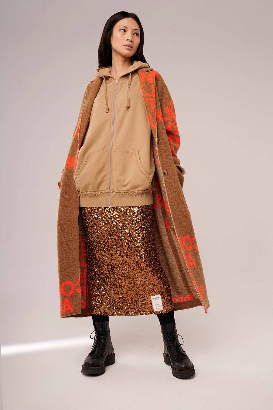 Liv Bergen Mantel Come in camel/orange Nur noch ein Tag übrig