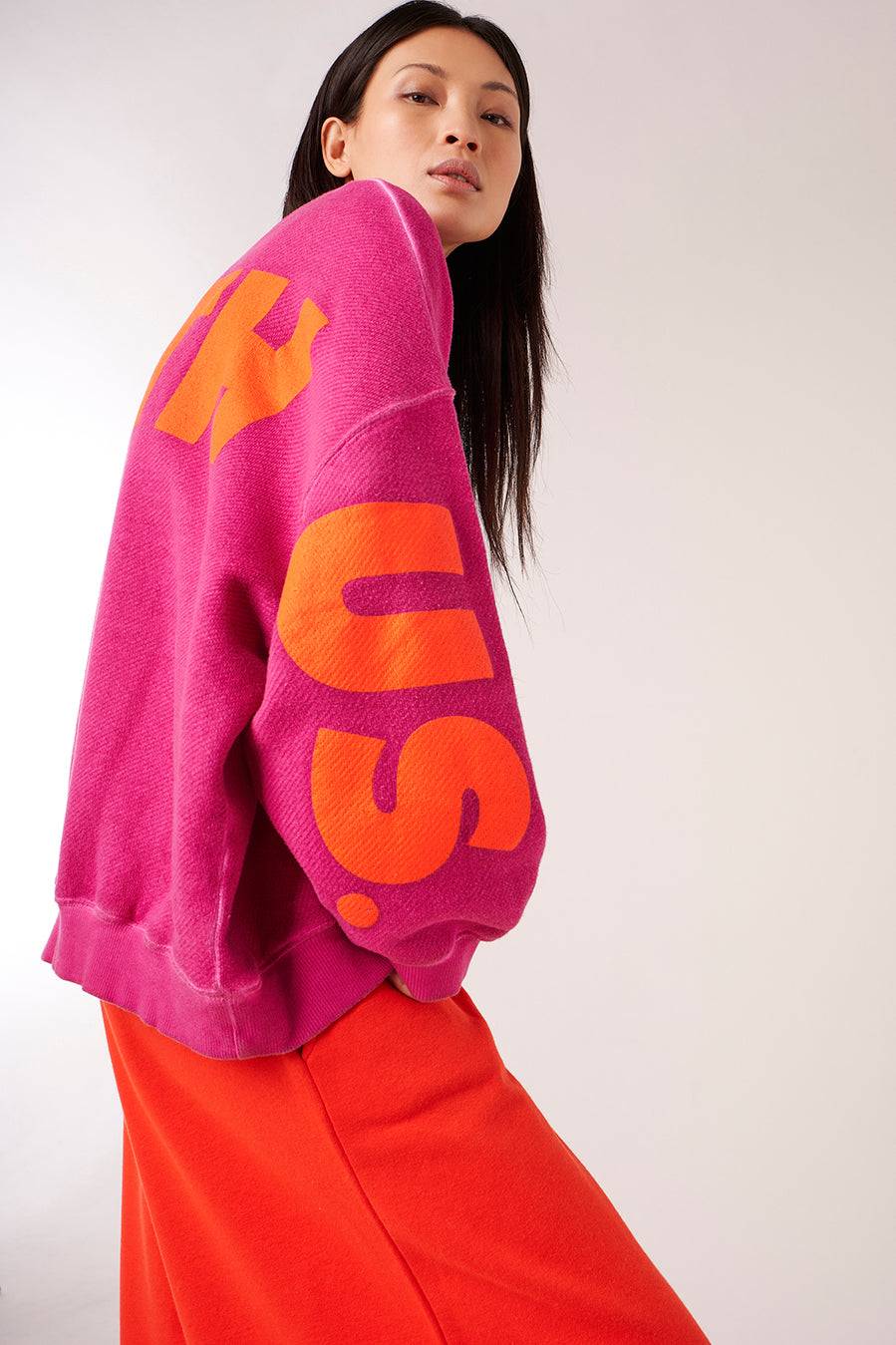 Liv Bergen Weite Hose in orange Super Rabatt