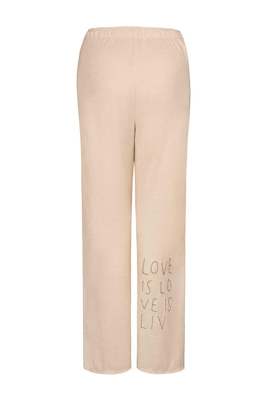 Liv Bergen Hose Knit in creme Riesige Rabatte