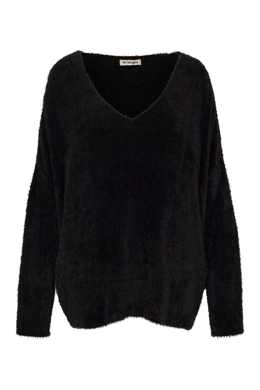 Liv Bergen Sweater HI knit in black Blitzangebot