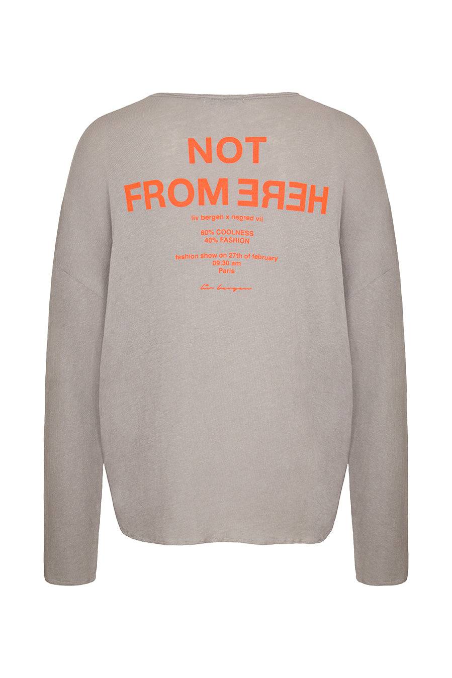 Liv Bergen Shirt Not in washed grey Kauf eins, bekomm eins gratis