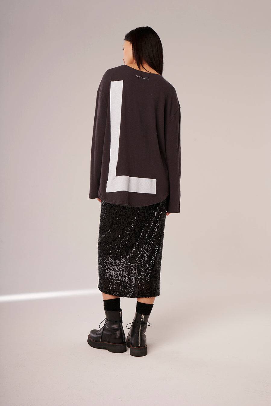Liv Bergen Shirt L in washed grey VIP-Rabatte