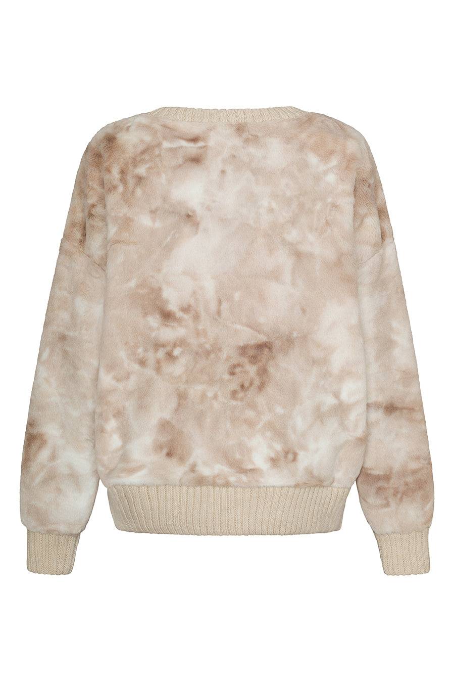Liv Bergen Sweater Soft in beige batik Bis zu 55% Rabatt