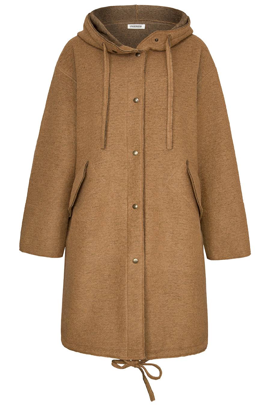 Liv Bergen Jacke Parka in camel Discount Store für neue Produkte