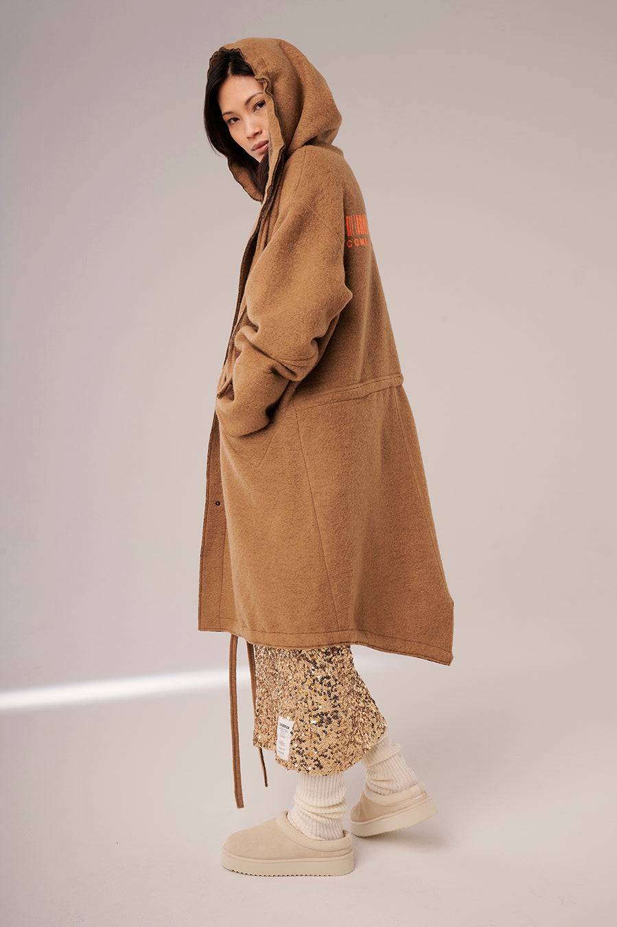 Liv Bergen Jacke Parka in camel Discount Store für neue Produkte