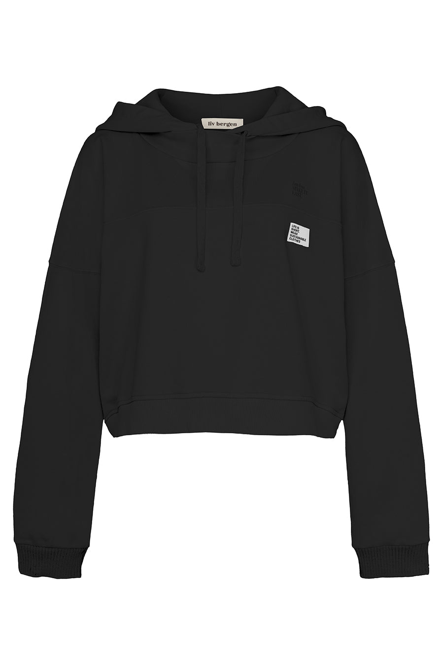 Liv Bergen Hoodie Organic in black Begrenztes Angebot