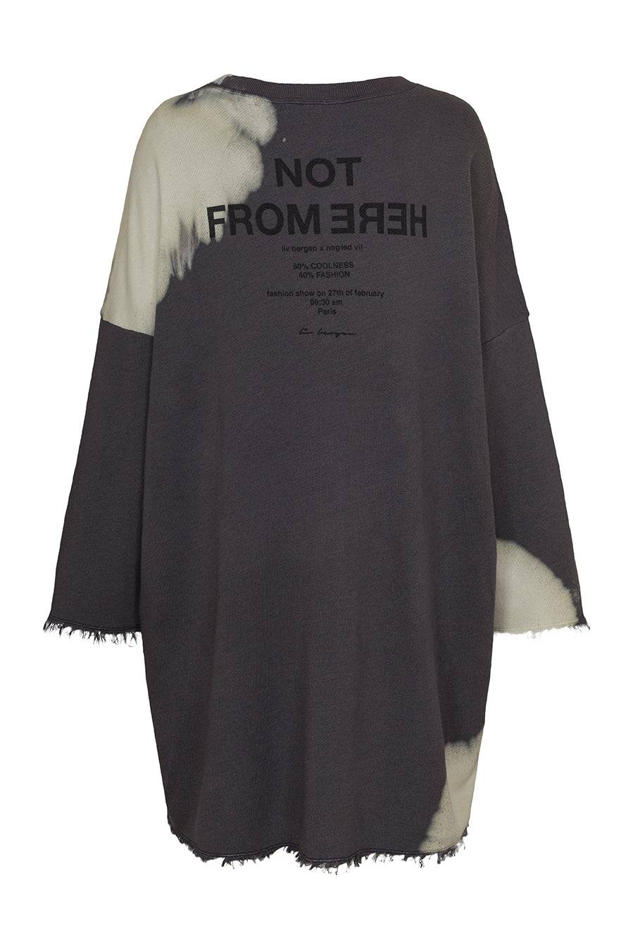 Liv Bergen Kleid Bleached in charcoal Weihnachtsangebot
