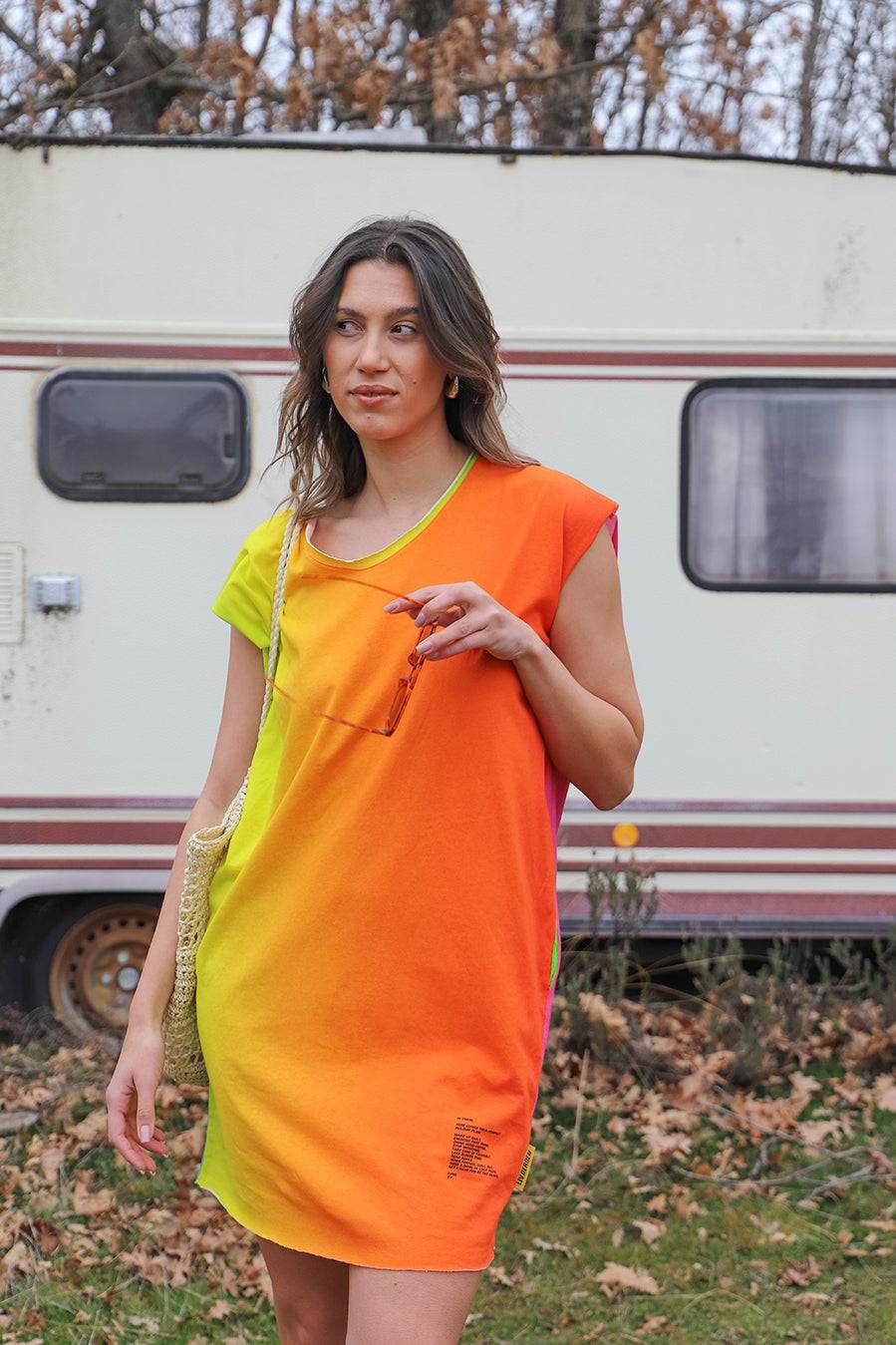Liv Bergen Kleid Rainbow in multicolour Top Angebot