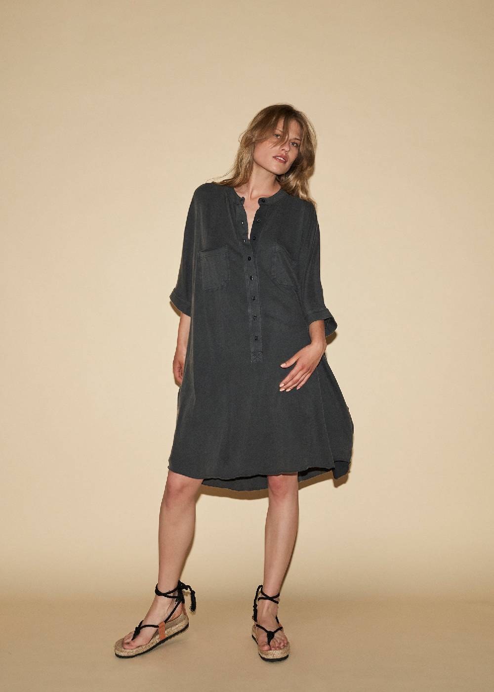 Liv Bergen Kleid oversized in peat Online Outlet