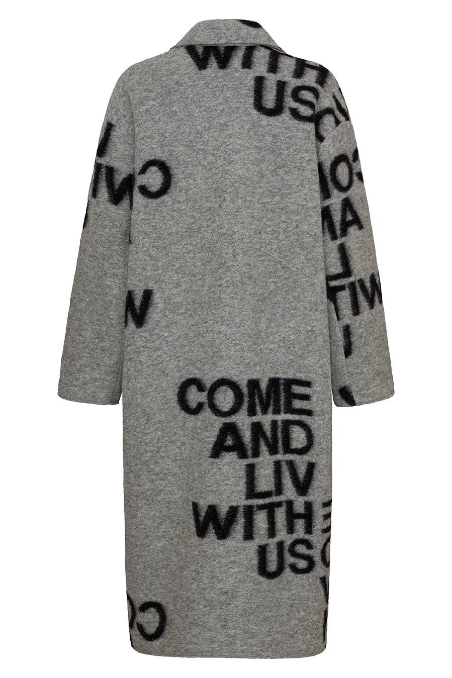 Liv Bergen Mantel Come in black/grey Kauf eins, bekomm eins gratis
