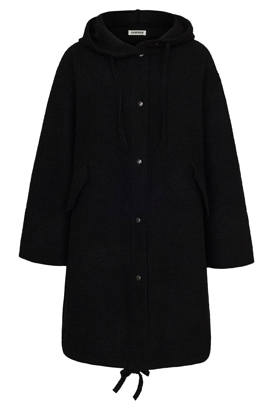 Liv Bergen Jacke Parka in black Kostenlose Rückgabe