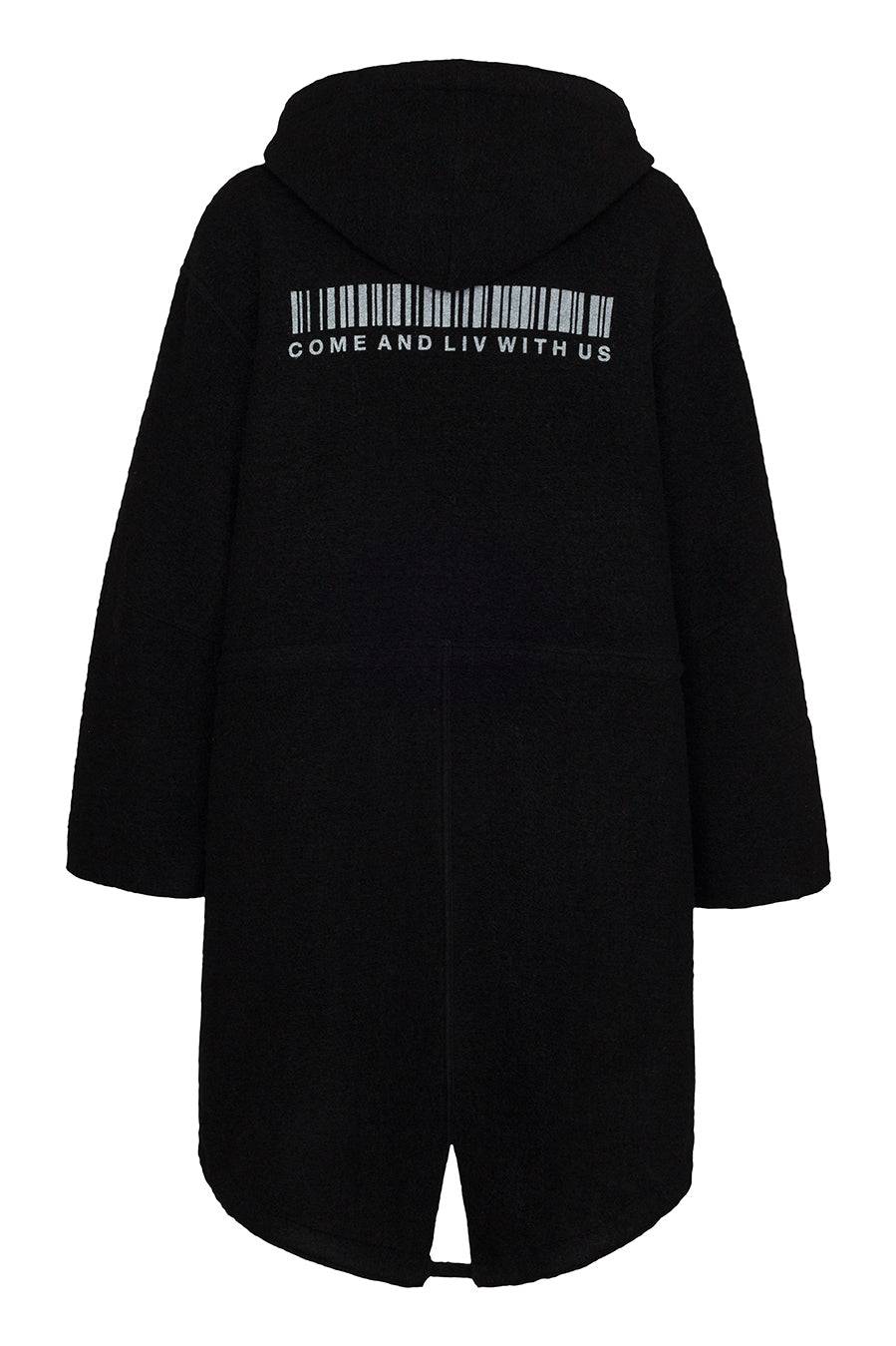 Liv Bergen Jacke Parka in black Kostenlose Rückgabe