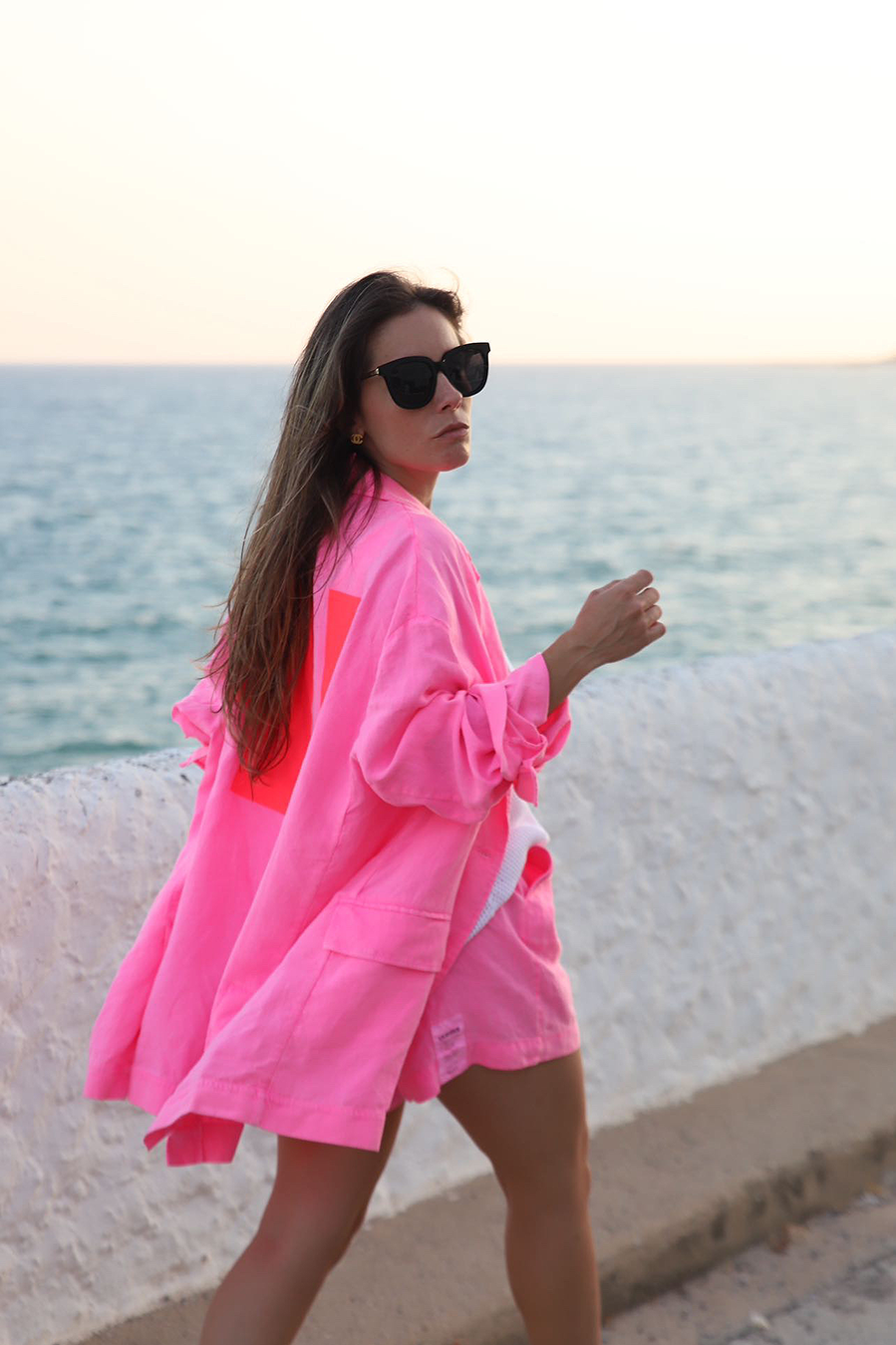 Liv Bergen Oversized Blazer HI in neon pink Neueste Stile