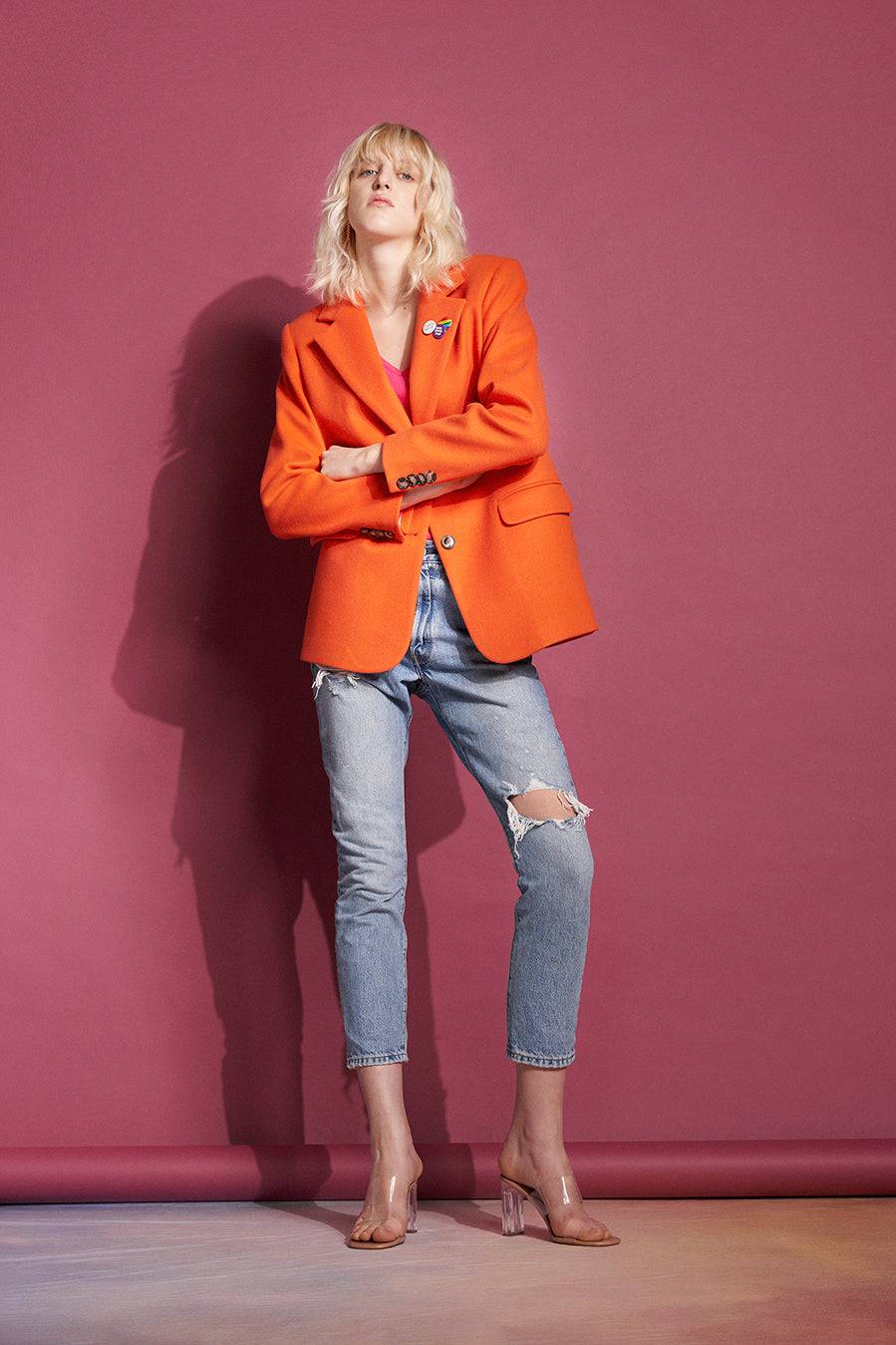 Liv Bergen Blazer in orange Letzter Tag