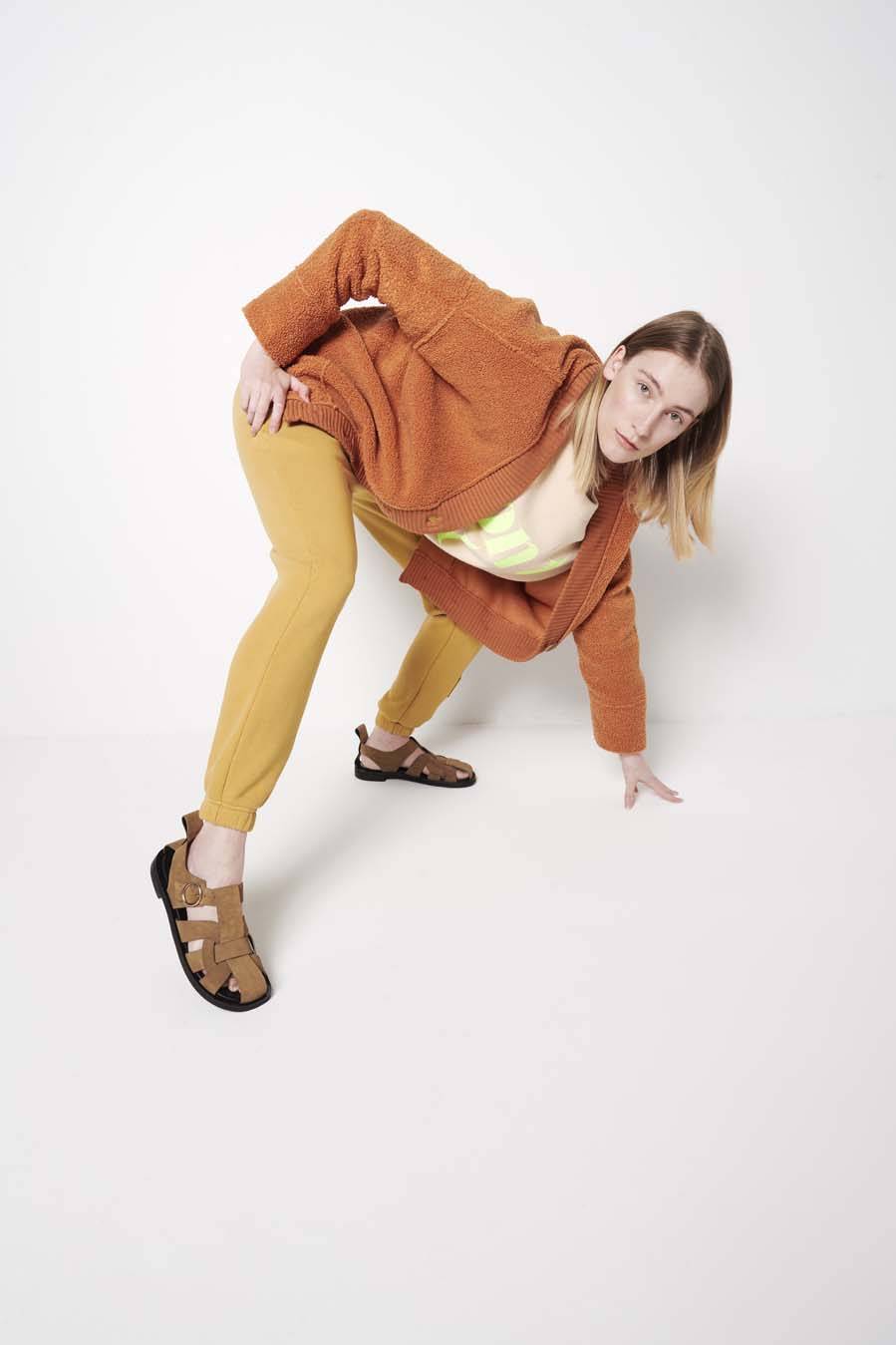 Liv Bergen Jacke Crême de la crême in camel Kostenloser Versand international