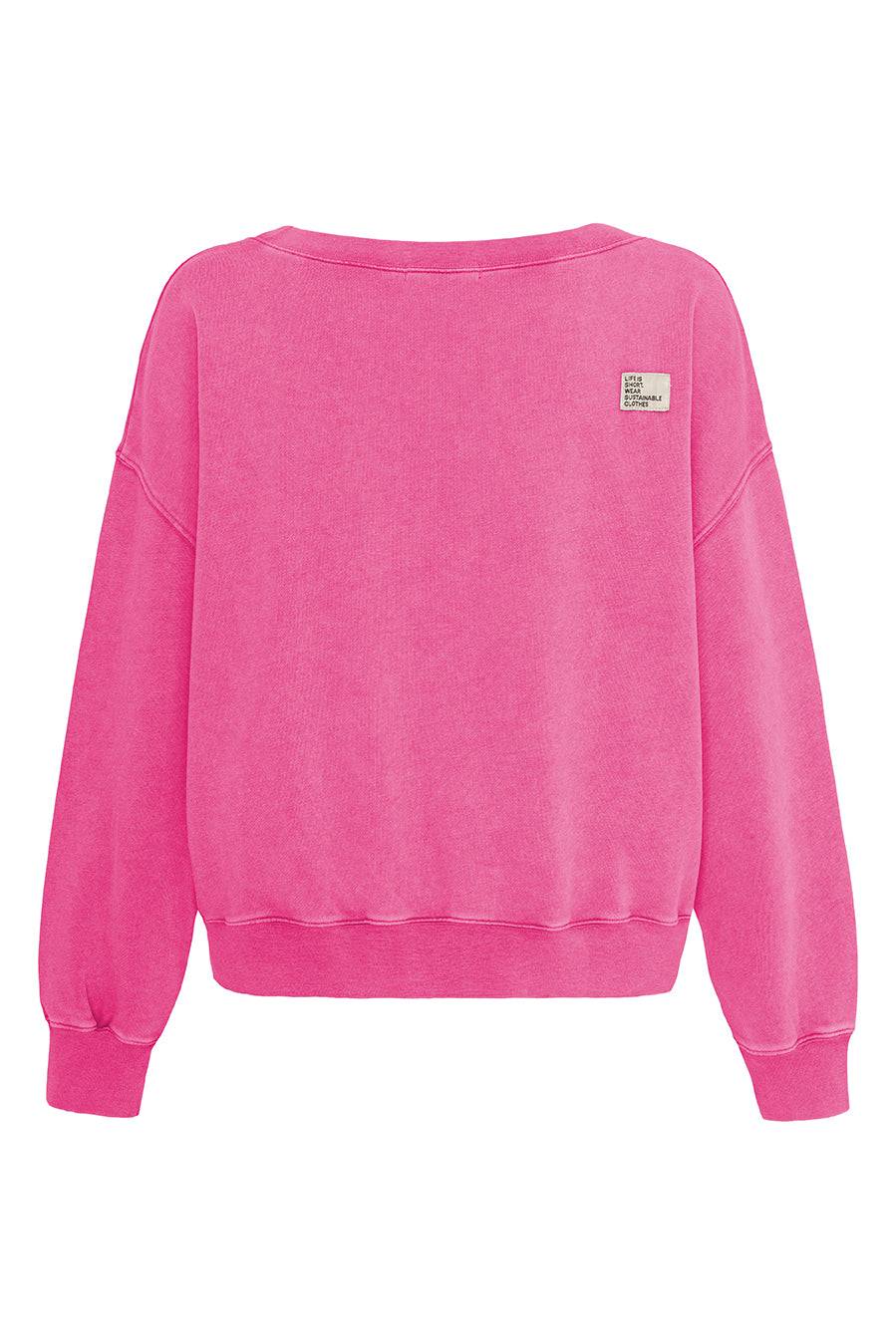 Liv Bergen Sweater square "100% Organic Cotton" in rose VIP-Rabatte