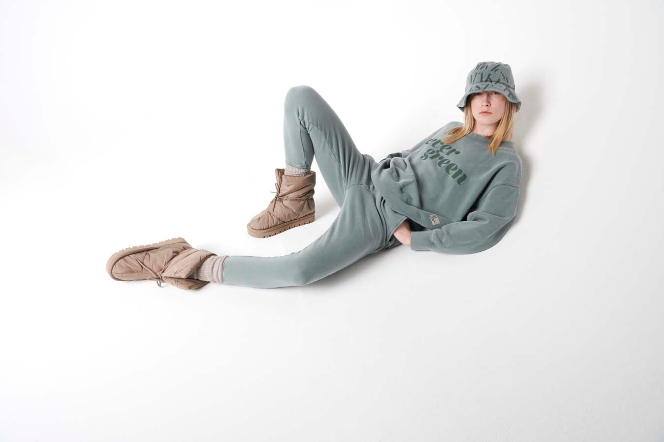 Liv Bergen Sweater evergreen in dusty green Bis zu 50% Rabatt