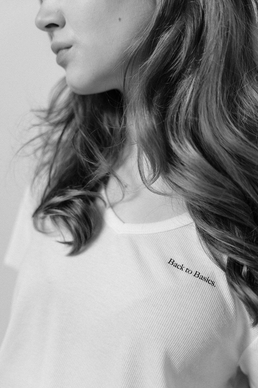 Liv Bergen T-Shirt Basics in optic white Schlussverkauf