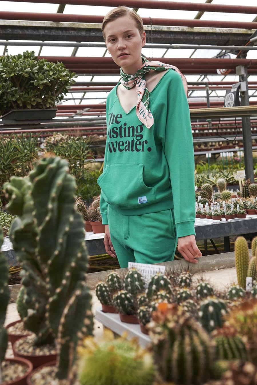 Liv Bergen Hose "100% Organic Cotton" in emerald Online Shopping