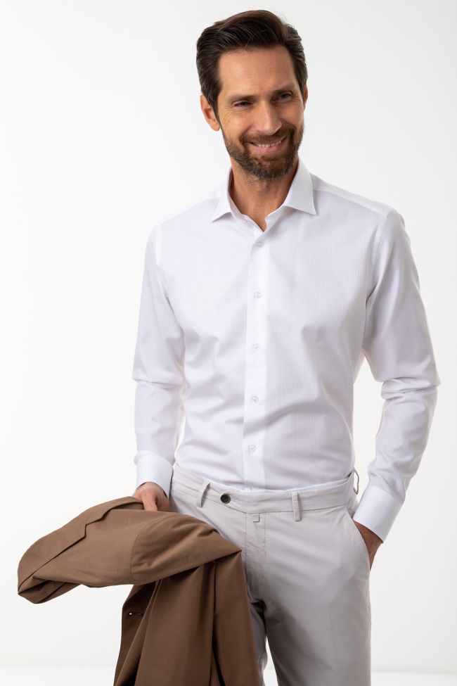 aplomb Hemd Herren Aplomb Slim Einfarbig 100% Baumwolle kragen Französisch Lange Ärmel Fabrikladen
