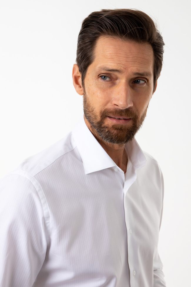aplomb Hemd Herren Aplomb Slim Einfarbig 100% Baumwolle kragen Französisch Lange Ärmel Fabrikladen