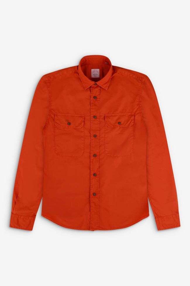 xacus Hemd Herren Xacus Regular Einfarbig 100% Baumwolle kragen Italienisch Lange Ärmel Online
