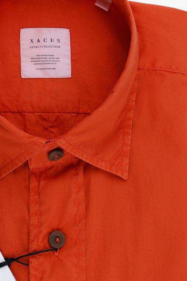 xacus Hemd Herren Xacus Regular Einfarbig 100% Baumwolle kragen Italienisch Lange Ärmel Online