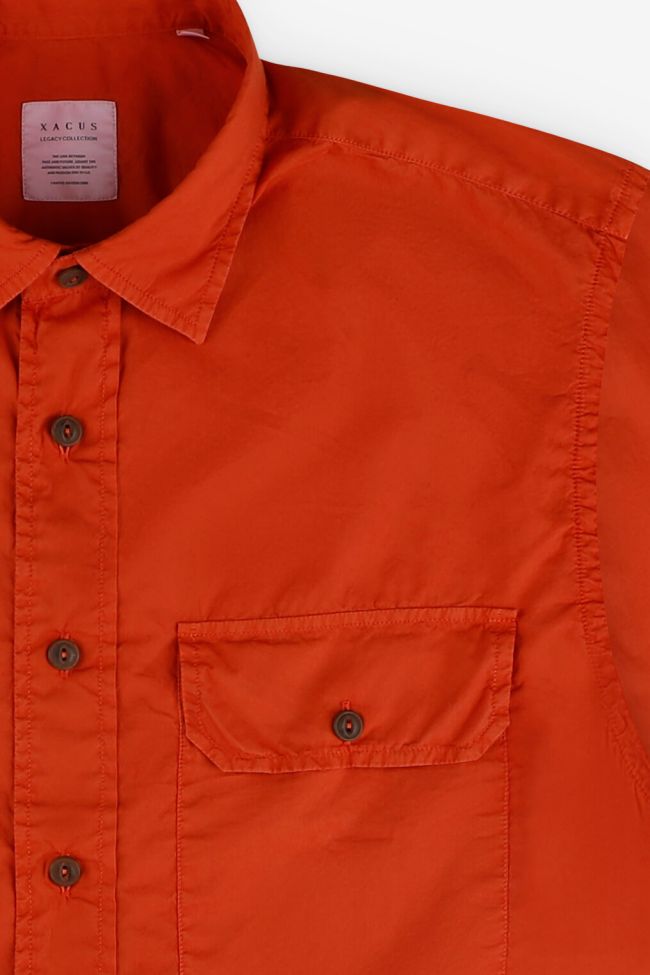 xacus Hemd Herren Xacus Regular Einfarbig 100% Baumwolle kragen Italienisch Lange Ärmel Online