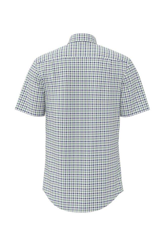 seidensticker Hemd Herren Seidensticker Regular Bügelfreie Karo kragen Button-Down Kurze Ärmel Verkauf
