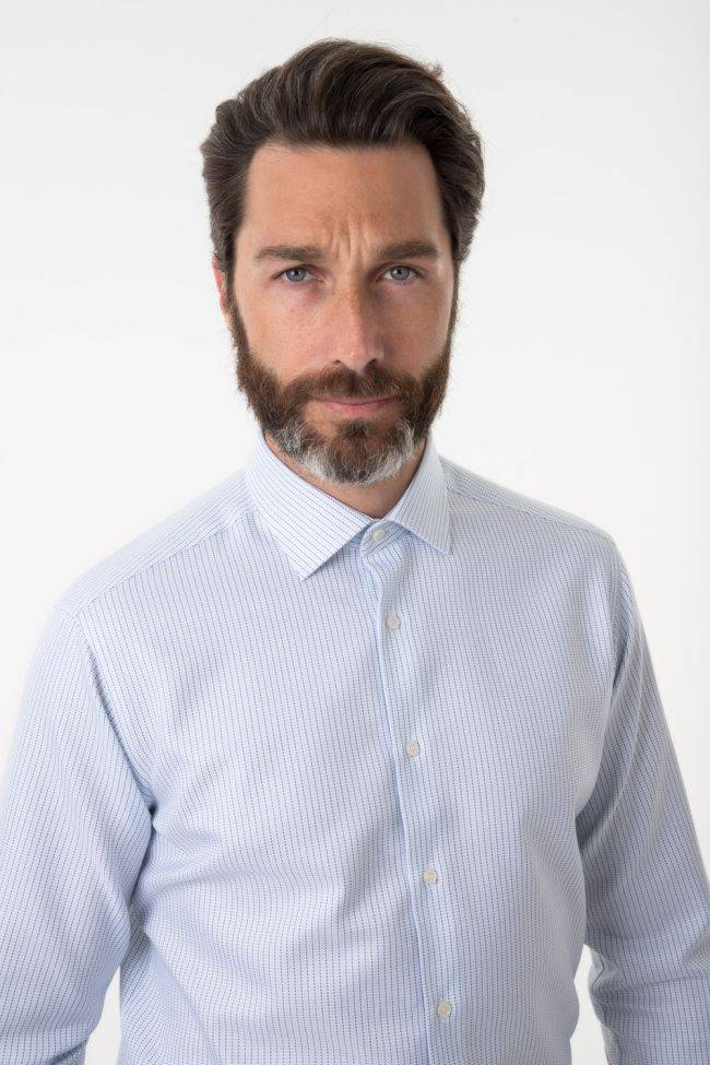 ingram Hemd Herren Ingram Regular Streifen 100% Baumwolle kragen Italienisch Lange Ärmel Angebote