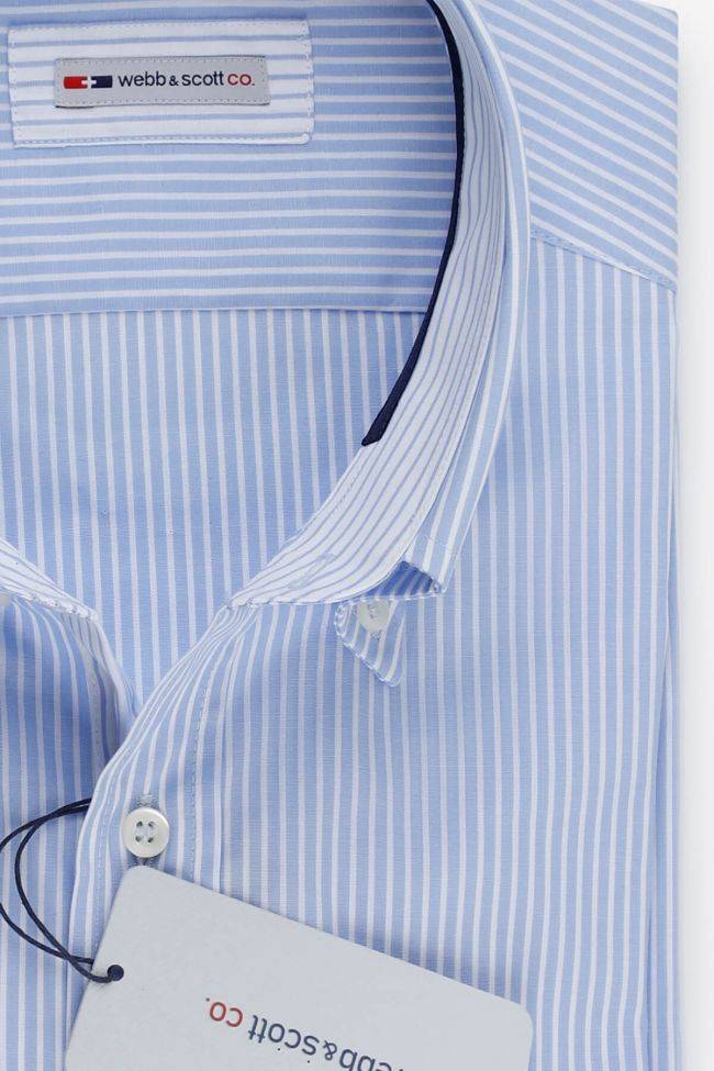 webb & scott Hemd Herren Webb & Scott Classic Streifen 100% Baumwolle kragen Button-Down Lange Ärmel Hotsell