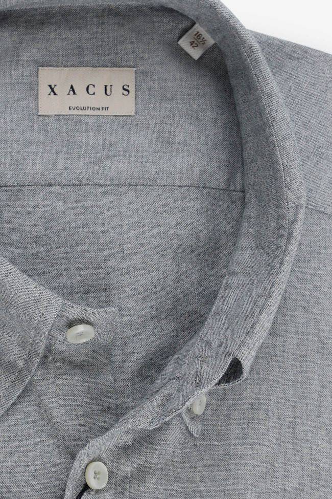 xacus Hemd Herren Xacus Classic Einfarbig 100% Baumwolle kragen Button-Down Lange Ärmel im Angebot