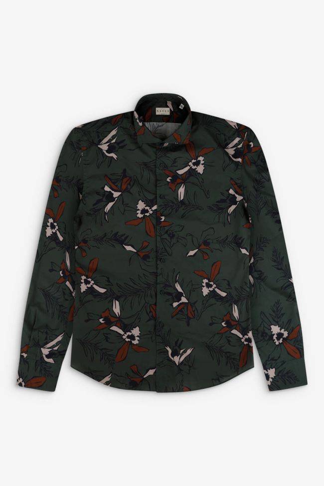 xacus Hemd Herren Xacus Regular Muster 100% Baumwolle gewaschen kragen Französisch Lange Ärmel Limitierter Zeitrabatt