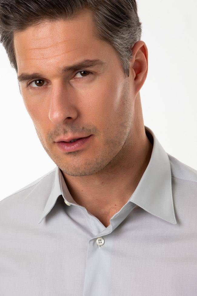 aplomb Hemd Herren Aplomb Slim Einfarbig 97% Baumwolle 3% elastan kragen Italienisch Lange Ärmel Günstig kaufen