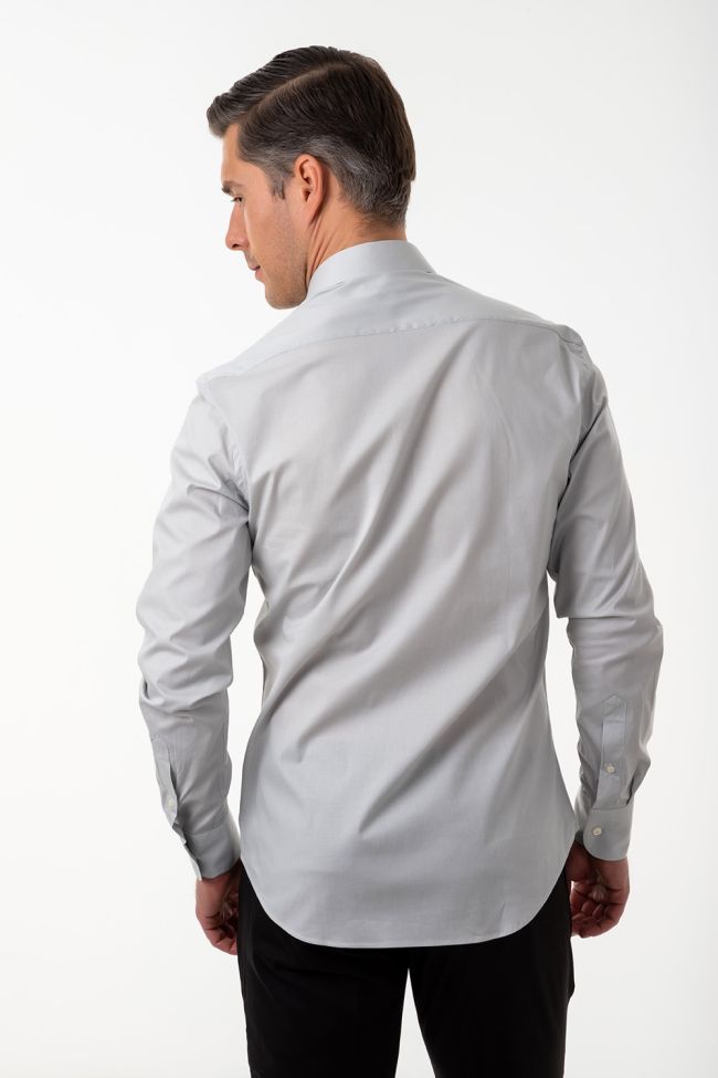 aplomb Hemd Herren Aplomb Slim Einfarbig 97% Baumwolle 3% elastan kragen Italienisch Lange Ärmel Günstig kaufen