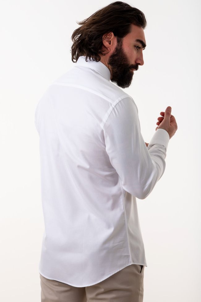 aplomb Hemd Herren Aplomb Slim Einfarbig 100% Baumwolle kragen Französisch Lange Ärmel Exklusivangebot