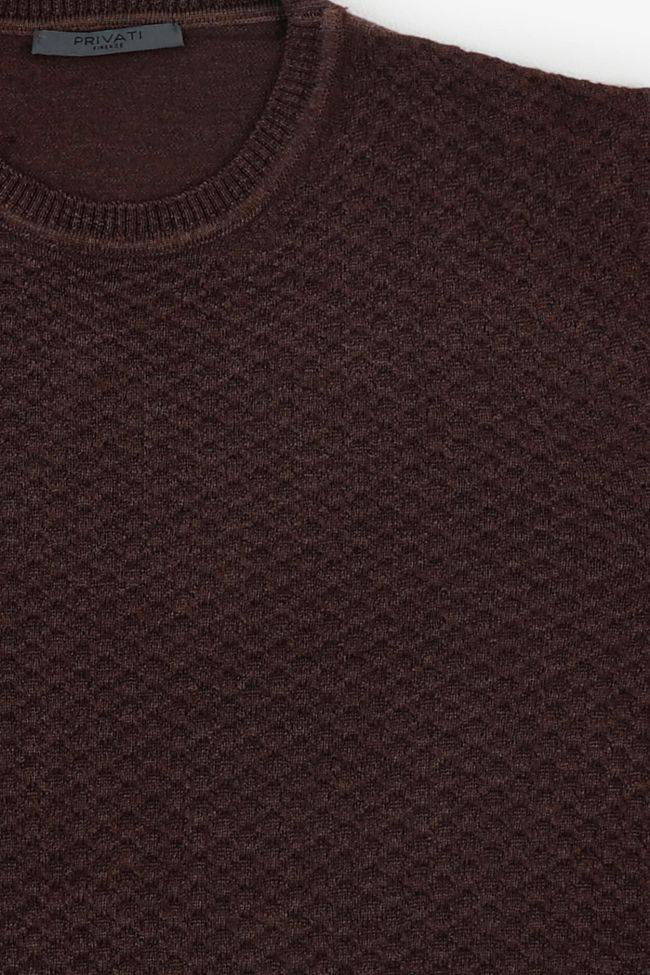 privati firenze Strickwaren Herren Privati Firenze Rundhalsausschnitt Slim Halb Unifarben 100% Wolle Weihnachtsangebot