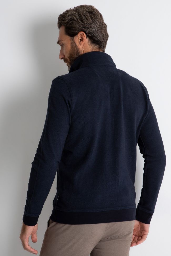 ragman Strickwaren Herren Ragman Reißverschluss Classic Einfarbig 100% winter cotton im Angebot
