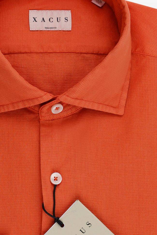 xacus Hemd Herren Xacus Regular Einfarbig 100% Baumwolle gewaschen kragen Französisch Lange Ärmel Fabrikpreis