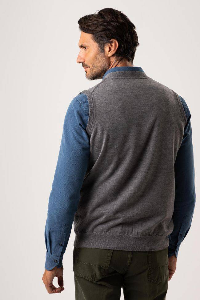 privati firenze Strickwaren Herren Privati Firenze Cardigan Slim Einfarbig 100% Merinowolle Großer Ausverkauf